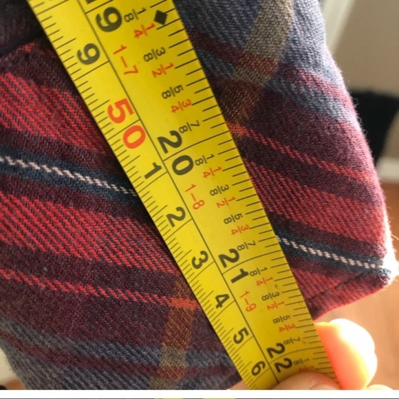 Aritzia TNA Plaid Flannel Boyfriend Fit Size Small - Picture 4 of 9
